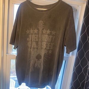 Johnny Cash Dark Grey Graphic T-Shirt